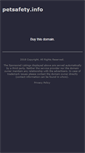 Mobile Screenshot of petsafety.info